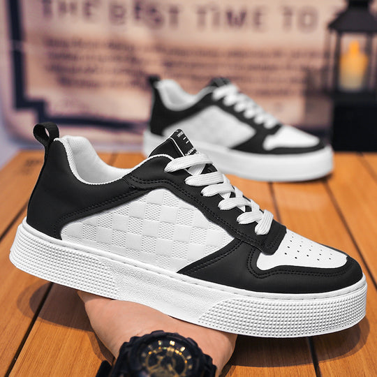Damen Sneakers mit schickem Karomuster und dämpfender Sohle EB