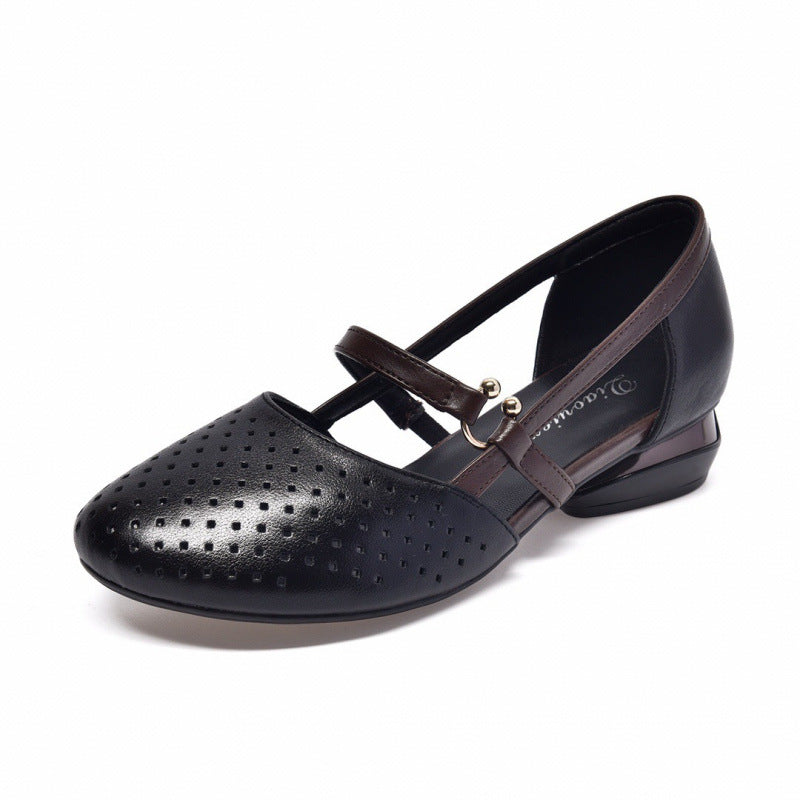 Damen Komfortable Ballerinas mit modischem Riemchen-Design EB