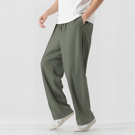 Herren Elegante, weite Freizeithose aus atmungsaktivem Gewebe EB