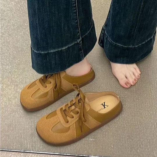 Damen Clogs mit atmungsaktiven Einsätzen und bequemer Schnürung EB