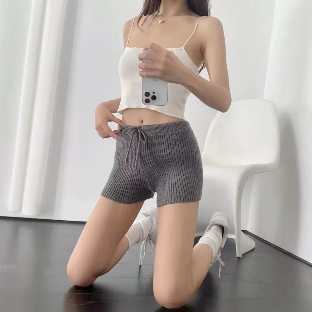 Damen Rippenstrick Shorts EB