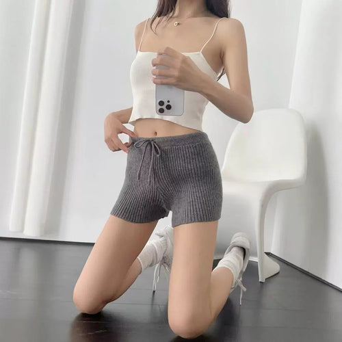 Damen Rippenstrick Shorts EB