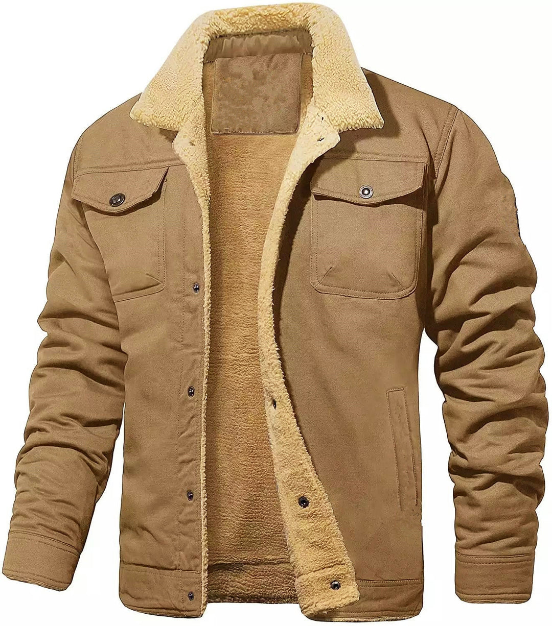 Herren gefütterte Arbeitsjacke mit hochflorigem Futter EB