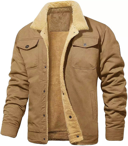 Herren gefütterte Arbeitsjacke mit hochflorigem Futter EB