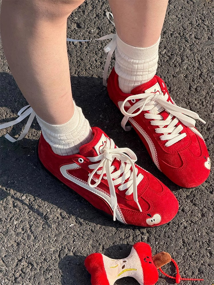 Damen Sneakers mit verspieltem Applikationsdesign und hochwertiger Verarbeitung EB