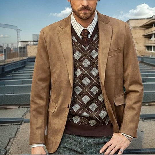 Herren modischer Anzugblazer aus feinster Wolle EB