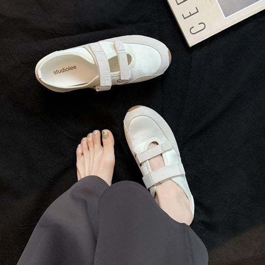 Damen Bequeme und modische Klettverschluss-Sneaker EB