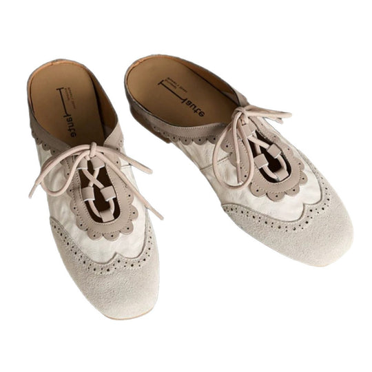 Damen modische Schnürschuhe mit dekorativen Lochmustern EB