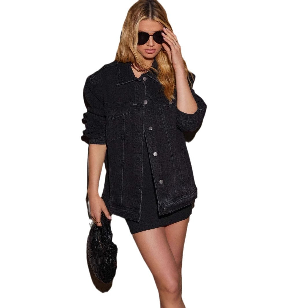 Damen oversized Jeansjacke EB
