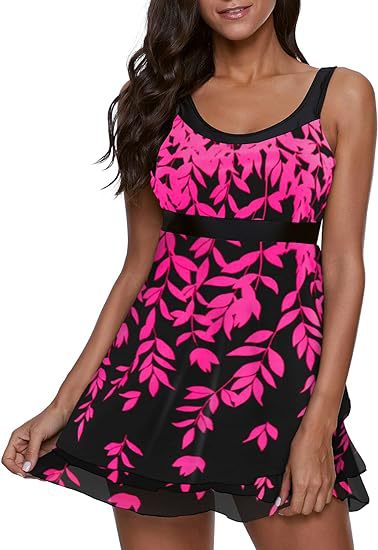 Damen Schwimmdress mit Blumenmuster EB