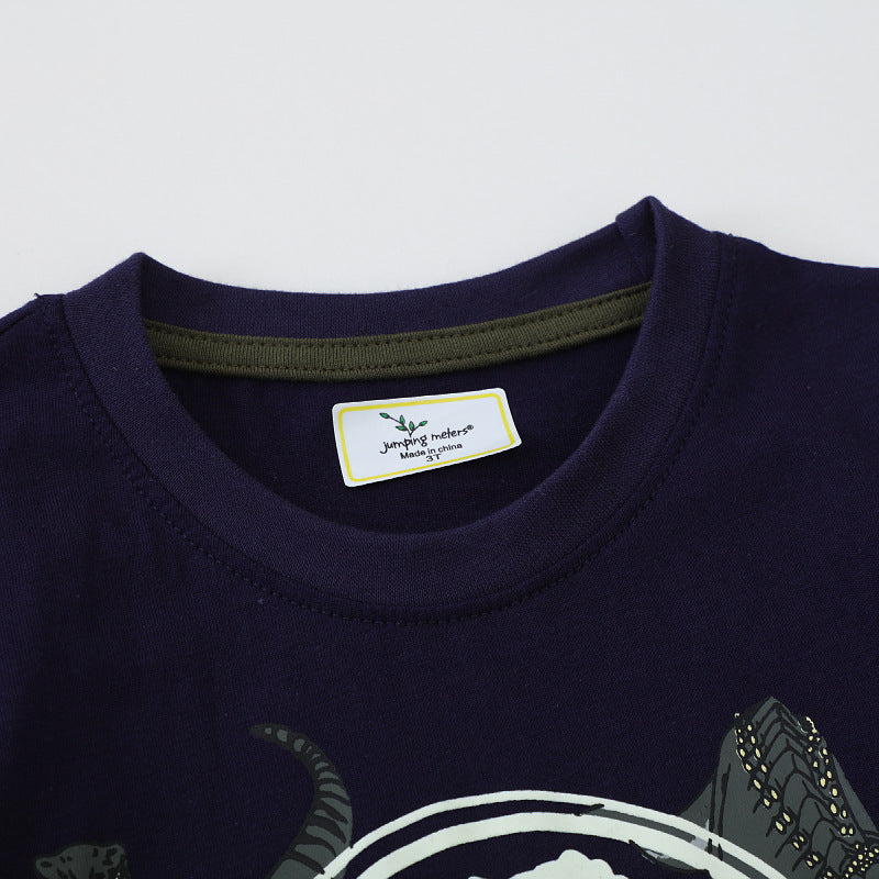 Jungen T-Shirt mit leuchtendem Dinosaurier-Motiv EB