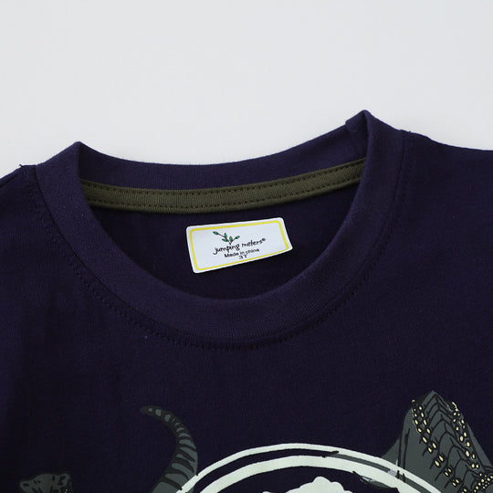 Jungen T-Shirt mit leuchtendem Dinosaurier-Motiv EB