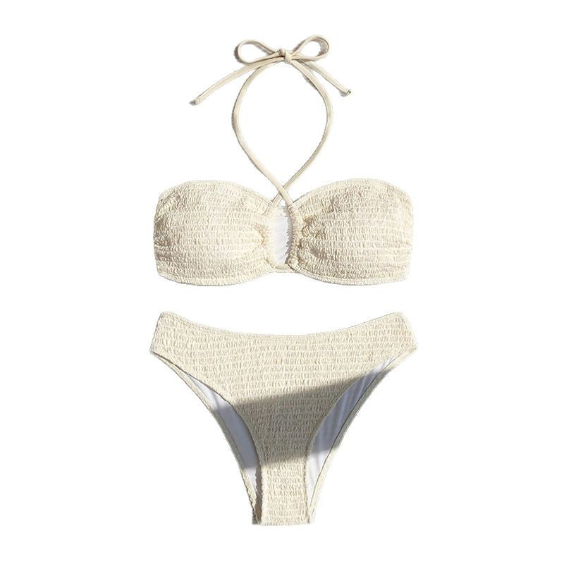Damen Bandeau-Bikini mit elegantem Rüschendesign EB