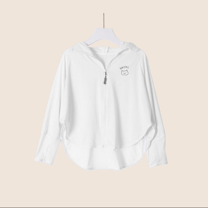 Damen leichte und atmungsaktive Sportjacke mit Kapuze EB