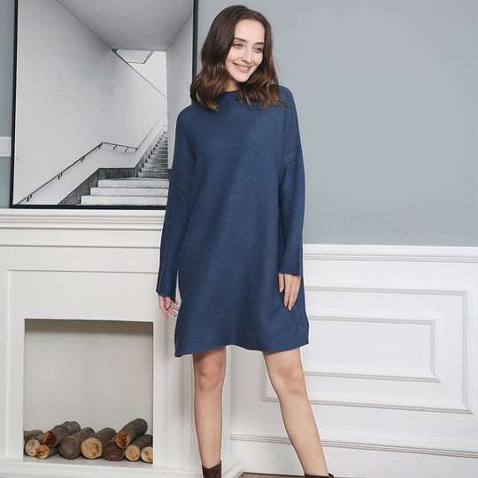 Damen Großer Rollkragenpullover aus weichem Strick EB