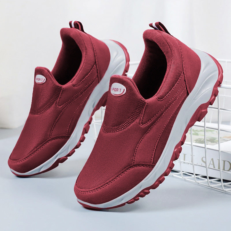 Damen Sportliche Slip-On Sneakers mit dämpfender Laufsohle EB