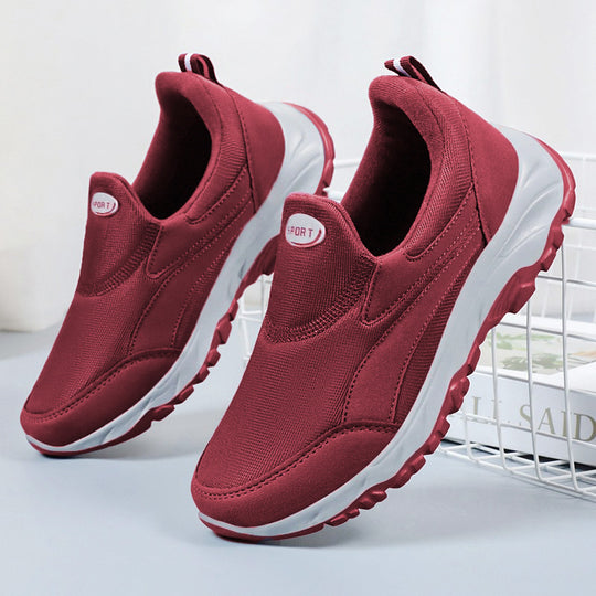 Damen Sportliche Slip-On Sneakers mit dämpfender Laufsohle EB
