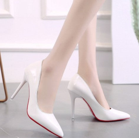 Damen elegante High Heel Pumps mit spitzem Design EB