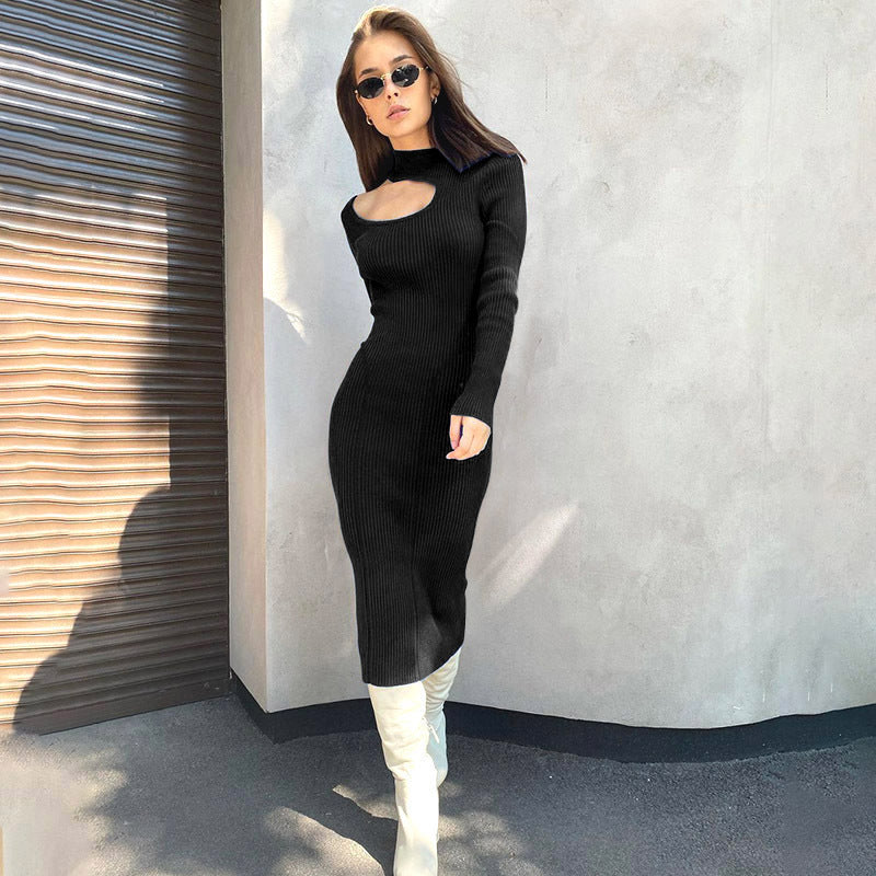 Damen Figurumspielendes Maxikleid mit schulterfreier Raffung EB