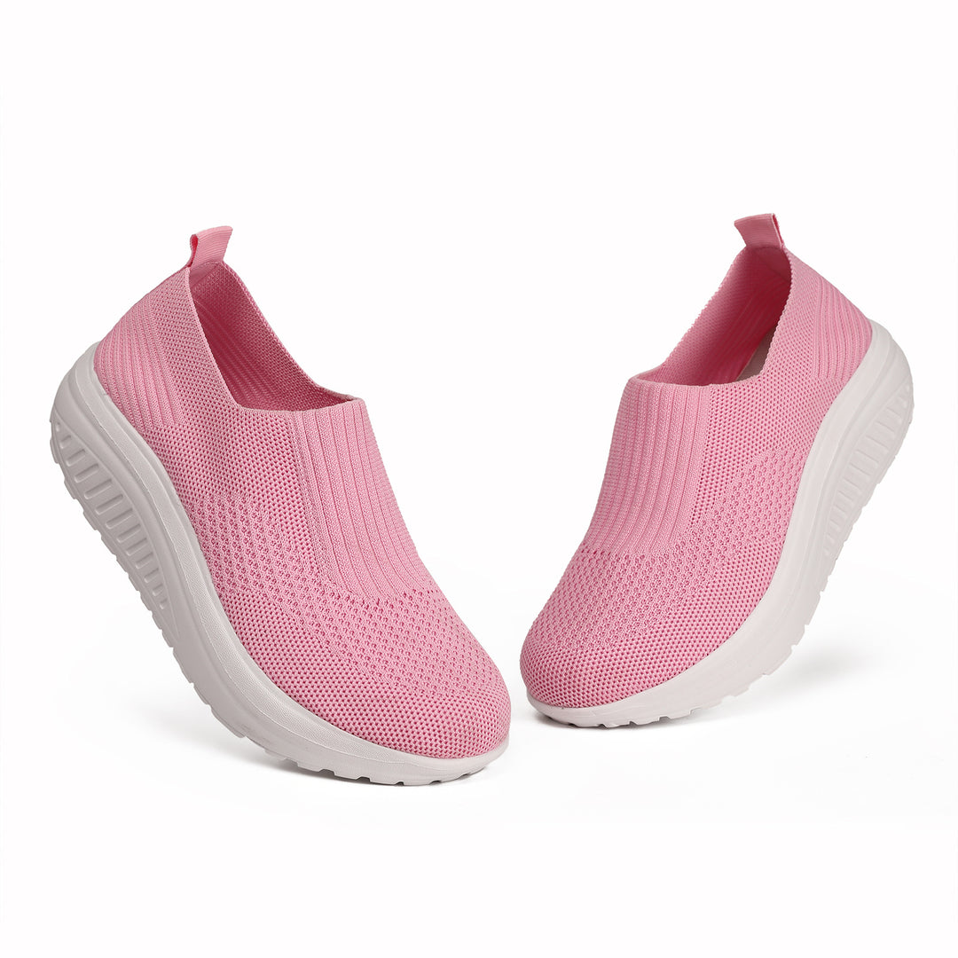 Damen nan Slip-On-Strickschuh mit elastischem Einstieg und viskoelastischer Komfortsohle EB