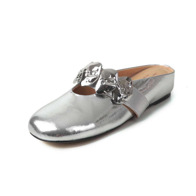 Damen elegante Slipper mit glänzender Applikation EB