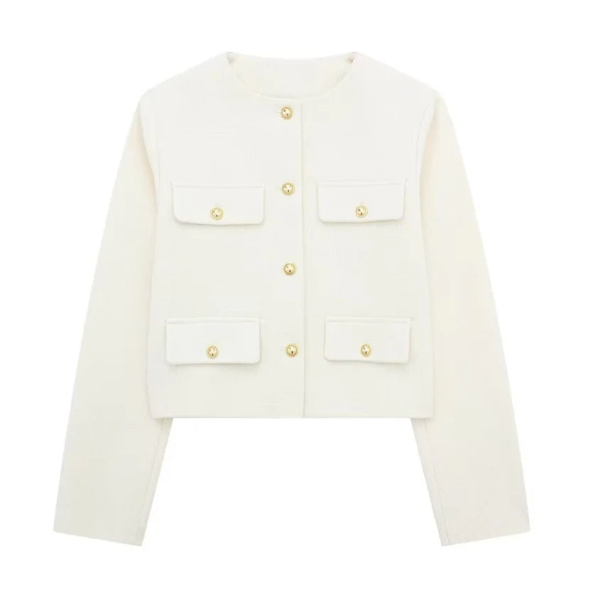 EB | Langarmjacke Vintage Knopfverschluss
