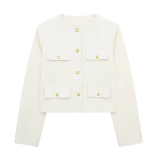EB | Langarmjacke Vintage Knopfverschluss