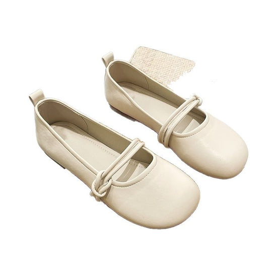 Damen Komfortable Ballerinas mit modischem Knotendesign EB