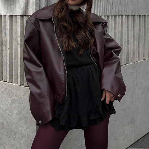 Damen Lässige jacke im sportlichen Stil mit elastischem Bund EB
