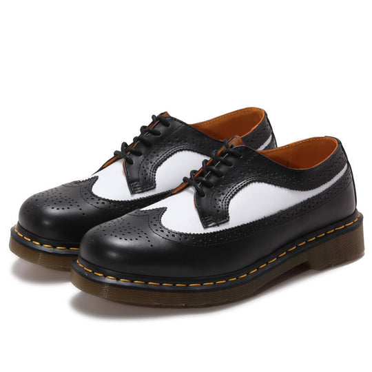 Herren klassische Brogue Derby Schnürschuhe mit gepolsterter Luftsohle EB