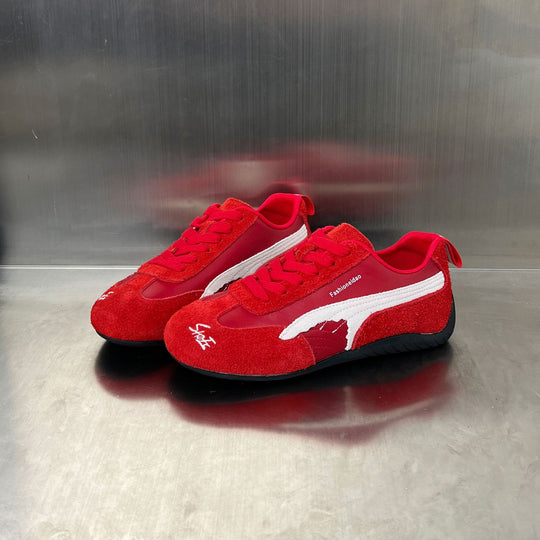 Damen Modische Sneakers mit elegantem Obermaterial und rutschfester Sohle EB