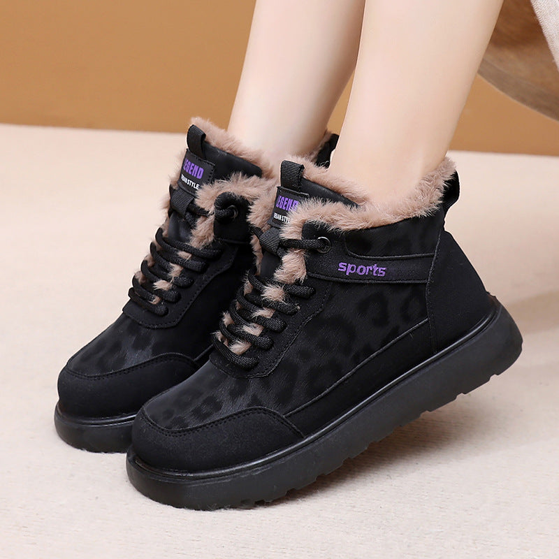 Damen Winterliche Sneakers mit isolierendem Innenfutter und rutschfester Sohle EB