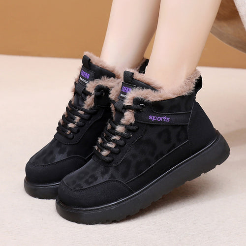 Damen Winterliche Sneakers mit isolierendem Innenfutter und rutschfester Sohle EB
