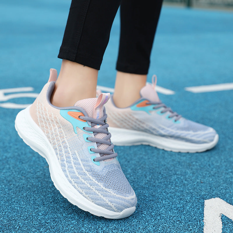 Damen Sportliche Lauf-Sneaker mit atmungsaktivem Mesh und dämpfender Sohle EB