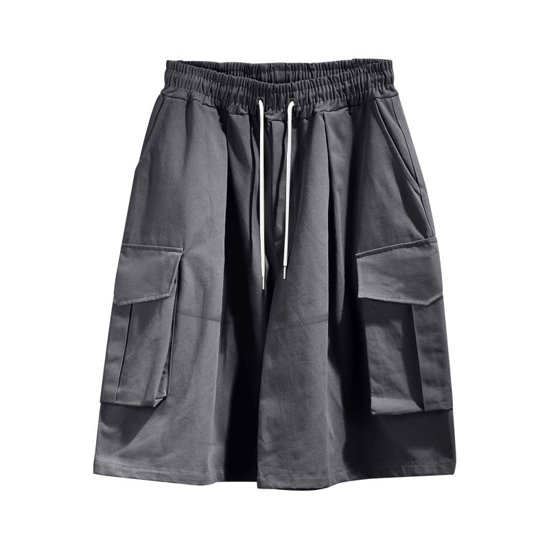 Damen nan Cargo-Midirock mit elastischem Tunnelzugbund und aufgesetzten Klappentaschen EB