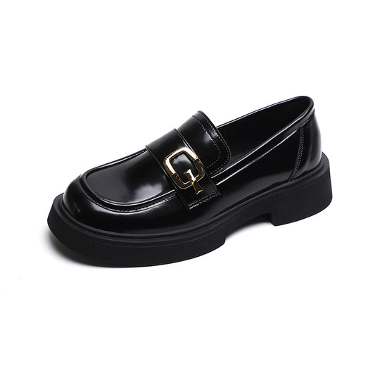 Damen elegante Mokassins mit modischer Schnallenapplikation EB