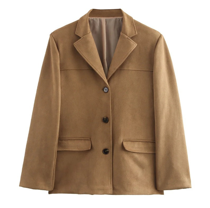 Damen Hochwertige Blazerjacke aus strukturiertem Material EB