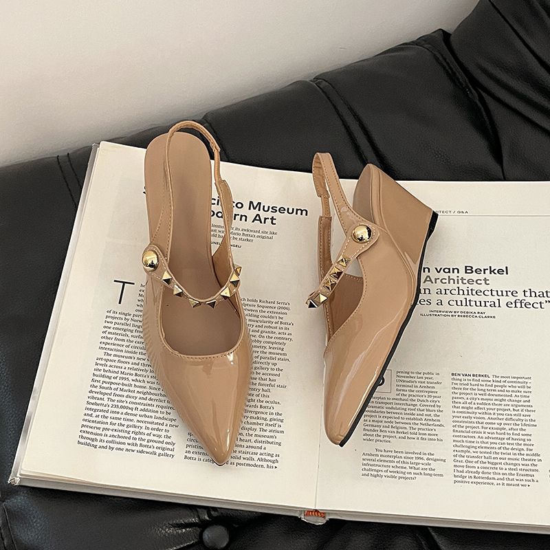 Damen Slingback-Pumps mit metallischen Akzenten EB