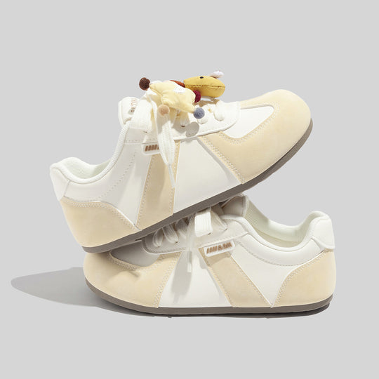 Damen Sneakers mit tierischen Applikationen und bequemer Dämpfung EB