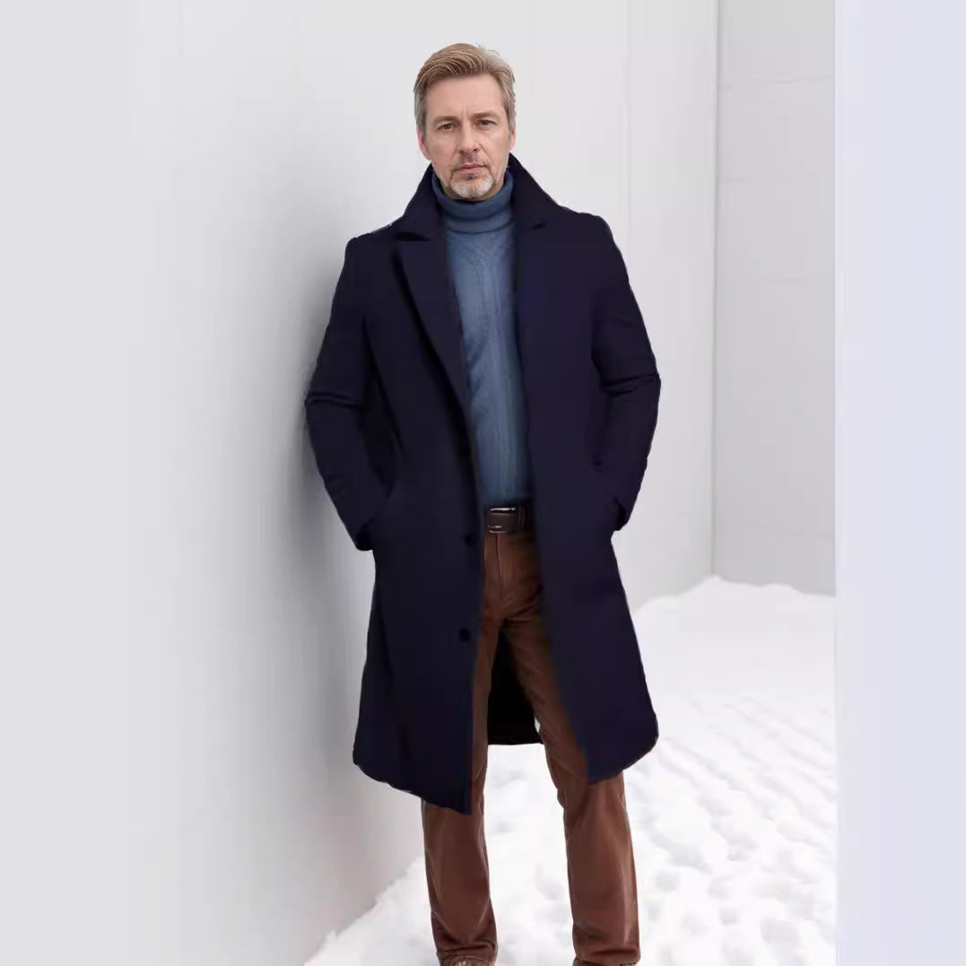 Herren eleganter Wollmantel EB