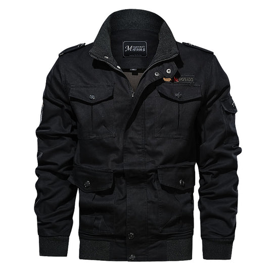 Herren nan robuste Fieldjacke mit Mehrfachtaschen, gesteppter Innenleiste und Rippbündchen EB