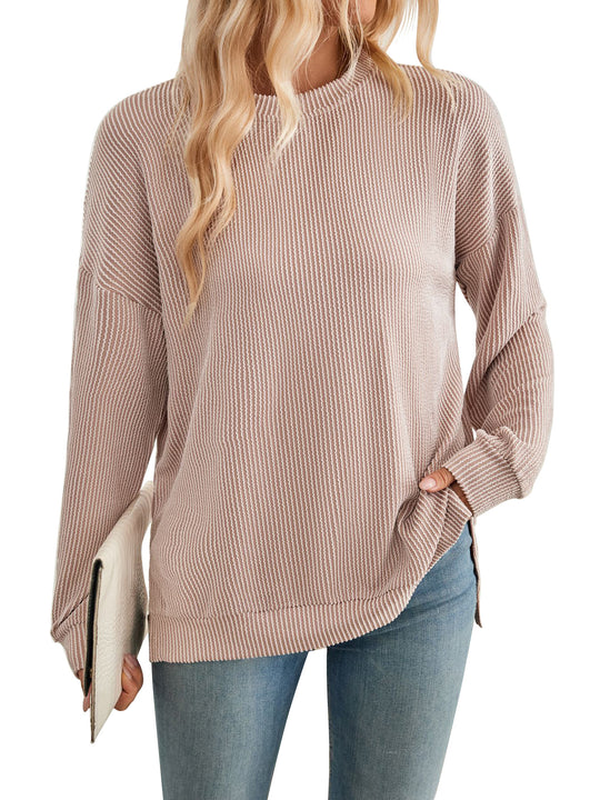 Damen lässiger Strickpullover EB