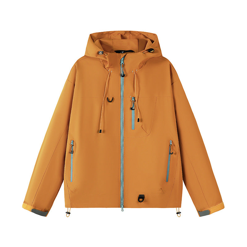 Damen technische Outdoor-Jacke mit Material und verstellbarem Kapuzensystem EB