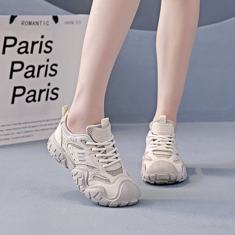 Damen Sportliche Chunky Sneakers mit atmungsaktiver Mesh-Oberfläche und rutschfester Sohle EB