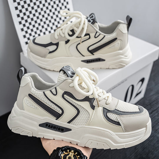 Damen modische Lauf-Sneaker mit atmungsaktiver Mesh-Oberfläche und rutschfester Sohle EB
