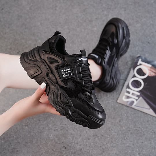 Damen Sportliche Chunky Sneakers mit dämpfendem Komfort und atmungsaktiver Obermaterialstruktur EB
