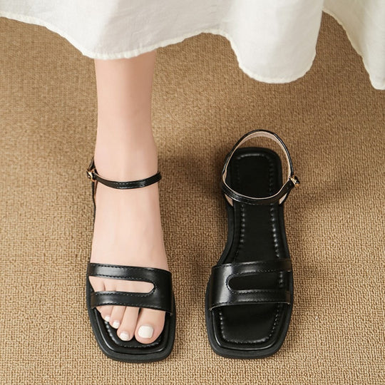 Damen Komfortable Sandalen mit verstellbaren Riemen und elegantem Design EB