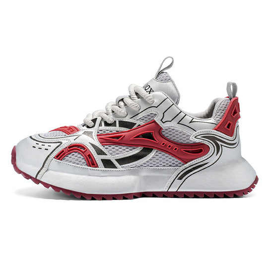 Damen Sportliche Sneakers mit stoßdämpfender Sohle und futuristischem Design EB