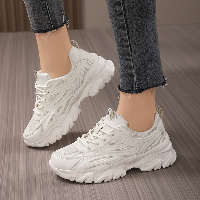 Damen Sportliche Sneakers mit atmungsaktiven und stoßdämpfenden Eigenschaften EB