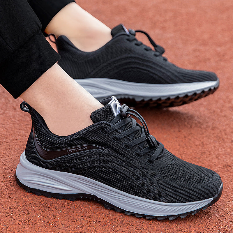 Damen Sportliche Laufschuhe mit innovativer Strickoberfläche und dämpfender Sohle EB